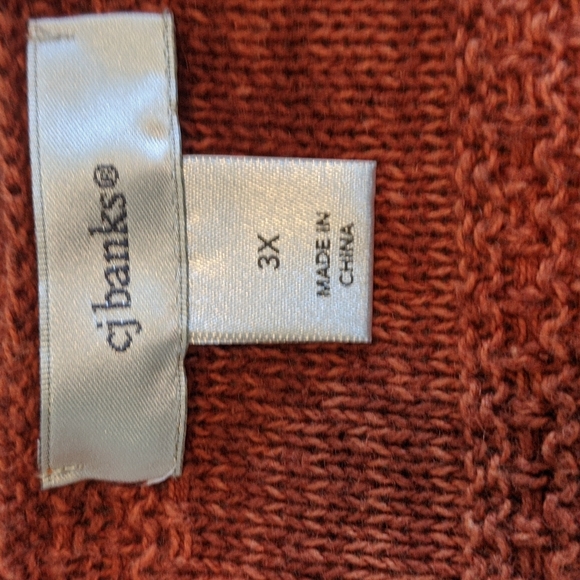 Beautiful Rust Colored CJ Banks Cardigan - Picture 5 of 6
